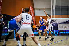 Basketball, Win2Day Superliga 2023/24, Grunddurchgang 3.Runde, Vienna Timberwolves, Oberwart Gunners, Sebastian Käferle (7)