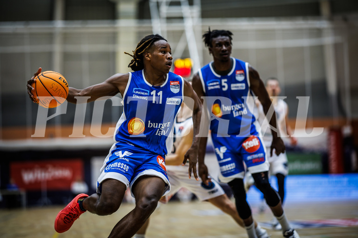 Basketball, Win2Day Superliga 2023/24, Grunddurchgang 3.Runde, Vienna Timberwolves, Oberwart Gunners, James Graham (11)