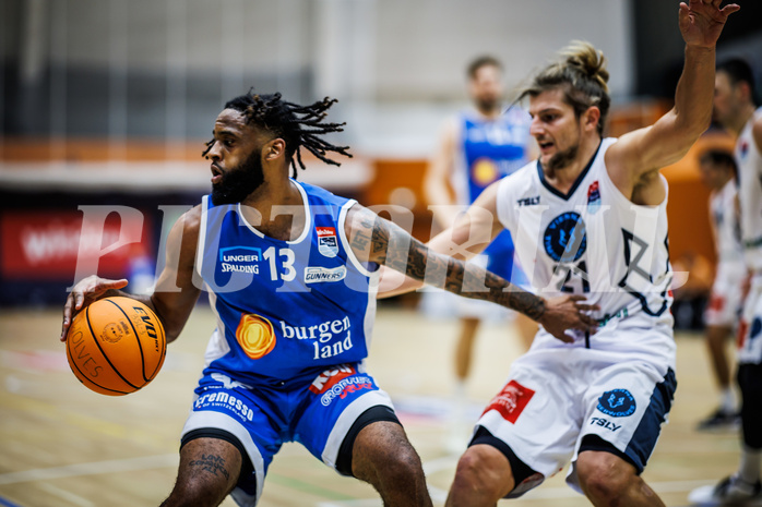Basketball, Win2Day Superliga 2023/24, Grunddurchgang 3.Runde, Vienna Timberwolves, Oberwart Gunners, Kris Monroe (13)