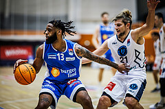 Basketball, Win2Day Superliga 2023/24, Grunddurchgang 3.Runde, Vienna Timberwolves, Oberwart Gunners, Kris Monroe (13)