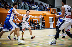 Basketball, Win2Day Superliga 2023/24, Grunddurchgang 3.Runde, Vienna Timberwolves, Oberwart Gunners, Jonas John (99)