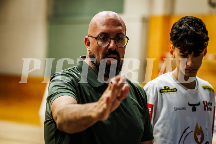 Basketball, Basketball Zweite Liga 2023/24, Grunddurchgang 2.Runde, Mattersburg Rocks, Future Team Steiermark, Dimitris Sarikas (Head Coach)