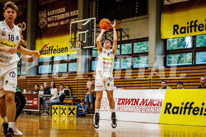 Basketball, Basketball Zweite Liga 2023/24, Grunddurchgang 2.Runde, Mattersburg Rocks, Future Team Steiermark, Nikolaus Bugnyar (4)