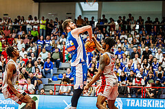 Basketball, win2day Basketball Superliga 2023/24, Halbfinale Spiel 3, Traiskirchen Lions, Oberwart Gunners, Daniel Köppel (14)