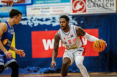 Basketball, win2day Basketball Superliga 2023/24, Halbfinale Spiel 3, Traiskirchen Lions, Oberwart Gunners, Davon Clare (5)