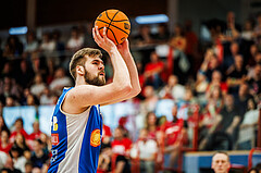 Basketball, win2day Basketball Superliga 2023/24, Halbfinale Spiel 3, Traiskirchen Lions, Oberwart Gunners, Daniel Köppel (14)
