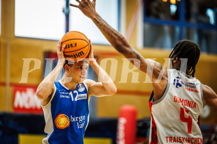 Basketball, win2day Basketball Superliga 2023/24, Halbfinale Spiel 3, Traiskirchen Lions, Oberwart Gunners, Jonathan Knessl (12)
