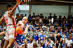 Basketball, win2day Basketball Superliga 2023/24, Halbfinale Spiel 3, Traiskirchen Lions, Oberwart Gunners, Sebastian Käferle (7)