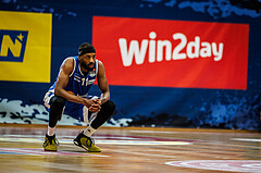 Basketball, win2day Basketball Superliga 2023/24, Halbfinale Spiel 3, Traiskirchen Lions, Oberwart Gunners, Derrek Brooks Jr. (11)