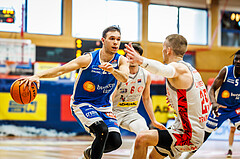 Basketball, win2day Basketball Superliga 2023/24, Halbfinale Spiel 3, Traiskirchen Lions, Oberwart Gunners, Jonathan Knessl (12)