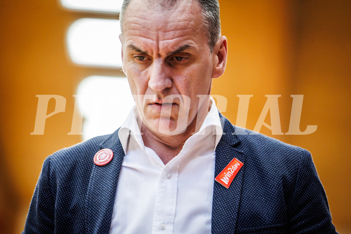 Basketball, win2day Basketball Superliga 2023/24, Halbfinale Spiel 3, Traiskirchen Lions, Oberwart Gunners, Radomir Mijanovic (Head Coach)