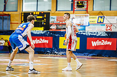 Basketball, win2day Basketball Superliga 2023/24, Halbfinale Spiel 3, Traiskirchen Lions, Oberwart Gunners, Edgars Lasenbergs (25)
