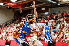 Basketball, win2day Basketball Superliga 2023/24, Halbfinale Spiel 3, Traiskirchen Lions, Oberwart Gunners, Derrek Brooks Jr. (11)
