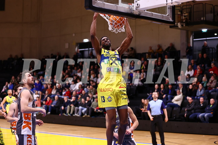01.03.2025, Graz, Raiffeisen Sportpark Graz, Basketball Superliga 2024/25, 1. Plazierungsrunde, UBSC Graz - Klosterneuburg Dukes