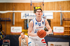 Basketball, bet-at-home Basketball Superliga 2021/22, Platzierungsrunde Spiel 8, Oberwart Gunners, UBSC Graz, Tyler Creammer (10)