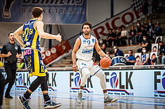 Basketball, bet-at-home Basketball Superliga 2021/22, Platzierungsrunde Spiel 8, Oberwart Gunners, UBSC Graz, Connor Cahsaw (13)
