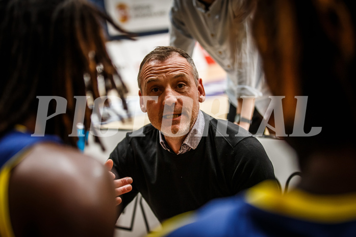Basketball, bet-at-home Basketball Superliga 2021/22, Platzierungsrunde Spiel 8, Oberwart Gunners, UBSC Graz, Ervin Dragsic (Head Coach)