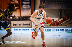 Basketball, bet-at-home Basketball Superliga 2021/22, Platzierungsrunde Spiel 8, Oberwart Gunners, UBSC Graz, Ioannis Chatzinikolas (11)