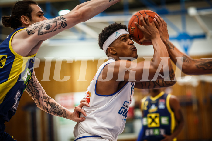 Basketball, bet-at-home Basketball Superliga 2021/22, Platzierungsrunde Spiel 8, Oberwart Gunners, UBSC Graz, Rob Howard (5)