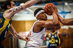 Basketball, bet-at-home Basketball Superliga 2021/22, Platzierungsrunde Spiel 8, Oberwart Gunners, UBSC Graz, Rob Howard (5)