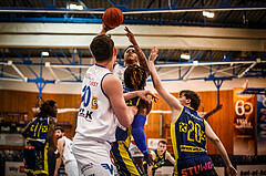 Basketball, bet-at-home Basketball Superliga 2021/22, Platzierungsrunde Spiel 8, Oberwart Gunners, UBSC Graz, Rob Howard (5)