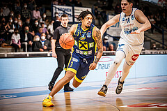 Basketball, bet-at-home Basketball Superliga 2021/22, Platzierungsrunde Spiel 8, Oberwart Gunners, UBSC Graz, Randy Haynes (3)