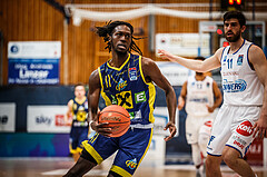 Basketball, bet-at-home Basketball Superliga 2021/22, Platzierungsrunde Spiel 8, Oberwart Gunners, UBSC Graz, Lesly Varner (11)