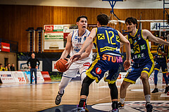 Basketball, bet-at-home Basketball Superliga 2021/22, Platzierungsrunde Spiel 8, Oberwart Gunners, UBSC Graz, Tyler Creammer (10)