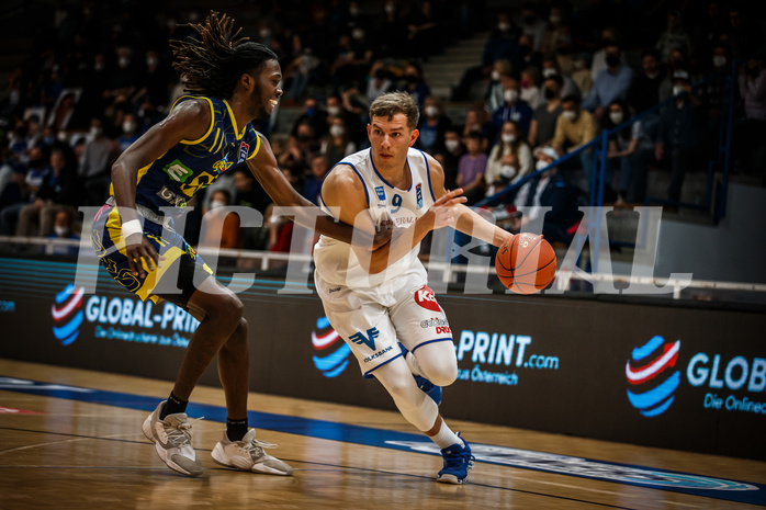 Basketball, bet-at-home Basketball Superliga 2021/22, Platzierungsrunde Spiel 8, Oberwart Gunners, UBSC Graz, Edi Patekar (9)