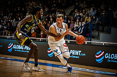 Basketball, bet-at-home Basketball Superliga 2021/22, Platzierungsrunde Spiel 8, Oberwart Gunners, UBSC Graz, Edi Patekar (9)