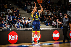 Basketball, bet-at-home Basketball Superliga 2021/22, Platzierungsrunde Spiel 8, Oberwart Gunners, UBSC Graz, Paul Isbetcherian (9)