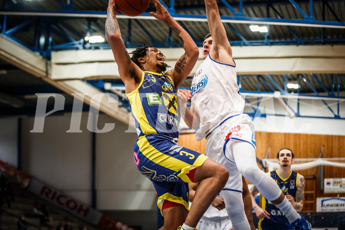 Basketball, bet-at-home Basketball Superliga 2021/22, Platzierungsrunde Spiel 8, Oberwart Gunners, UBSC Graz, Randy Haynes (3)