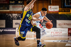 Basketball, bet-at-home Basketball Superliga 2021/22, Platzierungsrunde Spiel 8, Oberwart Gunners, UBSC Graz, Magdy Abou-Ahmed (6)