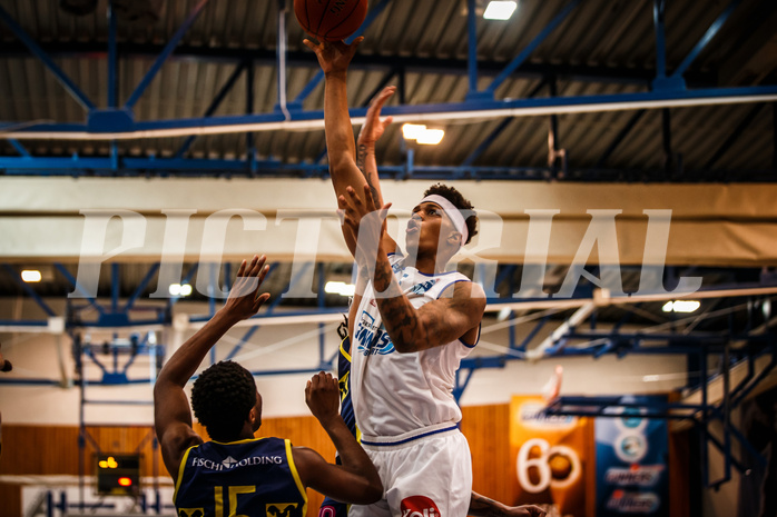 Basketball, bet-at-home Basketball Superliga 2021/22, Platzierungsrunde Spiel 8, Oberwart Gunners, UBSC Graz, Rob Howard (5)