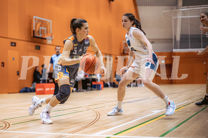 Basketball, Win2Day Basketball Damen Superliga 2022/23, Grunddurchgang 12.Runde, Vienna Timberwolves, BK Raiffeisen Duchess Klosterneuburg, Lisa Zderadicka (5)