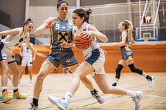 Basketball, Win2Day Basketball Damen Superliga 2022/23, Grunddurchgang 12.Runde, Vienna Timberwolves, BK Raiffeisen Duchess Klosterneuburg, Michaela Wildbacher (9), Lilian Schwarzenecker (12)