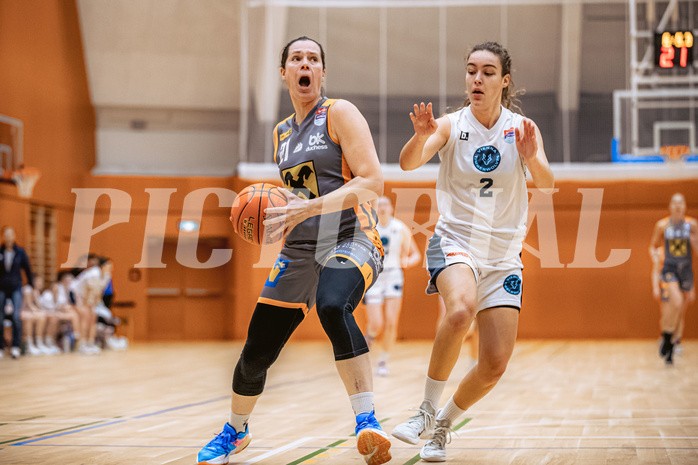 Basketball, Win2Day Basketball Damen Superliga 2022/23, Grunddurchgang 12.Runde, Vienna Timberwolves, BK Raiffeisen Duchess Klosterneuburg, Lilla Horvath (21), Cristina Nino (2)
