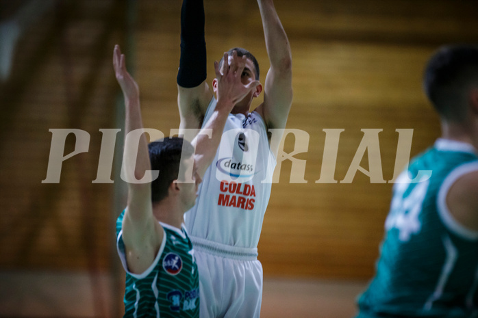 Basketball, Basketball Zweite Liga, Grunddurchgang 16.Runde, BBC Nord Dragonz, KOS Celovec, Filip Mileta (6)