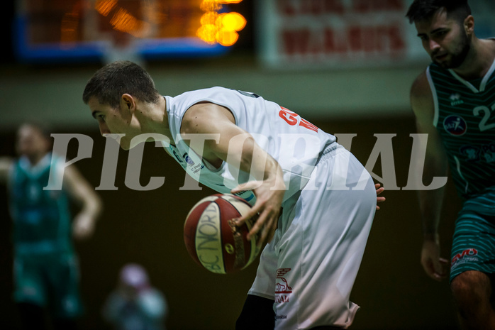 Basketball, Basketball Zweite Liga, Grunddurchgang 16.Runde, BBC Nord Dragonz, KOS Celovec, Filip Mileta (6)