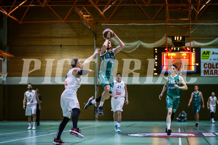 Basketball, Basketball Zweite Liga, Grunddurchgang 16.Runde, BBC Nord Dragonz, KOS Celovec, Tiso Cvitkovic (12)