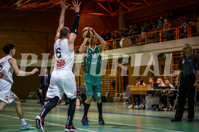 Basketball, Basketball Zweite Liga, Grunddurchgang 16.Runde, BBC Nord Dragonz, KOS Celovec, Marin Sliskovic (18)