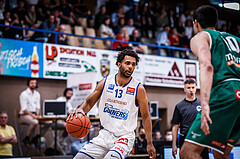 Basketball, bet-at-home Basketball Superliga 2021/22, Playoffs, Viertelfinale Spiel 3, Oberwart Gunners, Kapfenberg Bulls, Connor Cashaw (13)