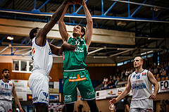 Basketball, bet-at-home Basketball Superliga 2021/22, Playoffs, Viertelfinale Spiel 3, Oberwart Gunners, Kapfenberg Bulls, Nemanja Krstic (12)