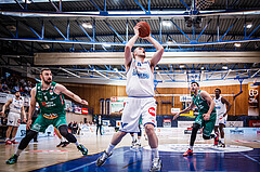 Basketball, bet-at-home Basketball Superliga 2021/22, Playoffs, Viertelfinale Spiel 3, Oberwart Gunners, Kapfenberg Bulls, Renato Poljak (16)