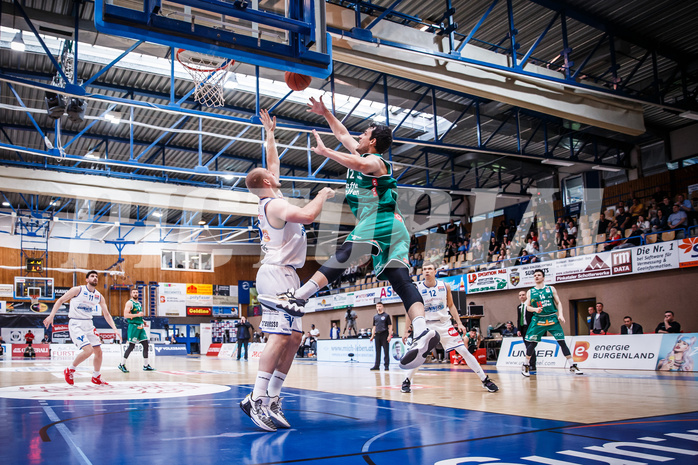 Basketball, bet-at-home Basketball Superliga 2021/22, Playoffs, Viertelfinale Spiel 3, Oberwart Gunners, Kapfenberg Bulls, Nemanja Krstic (12)