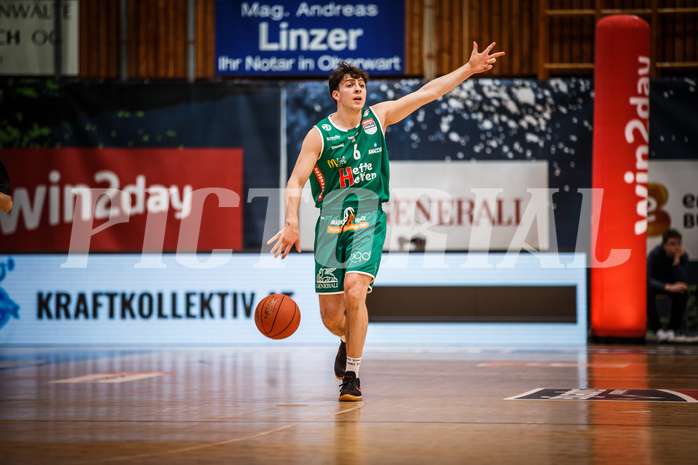 Basketball, bet-at-home Basketball Superliga 2021/22, Playoffs, Viertelfinale Spiel 3, Oberwart Gunners, Kapfenberg Bulls, Elias Podany (6)