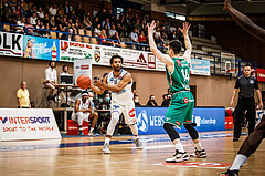 Basketball, bet-at-home Basketball Superliga 2021/22, Playoffs, Viertelfinale Spiel 3, Oberwart Gunners, Kapfenberg Bulls, Connor Cashaw (13)