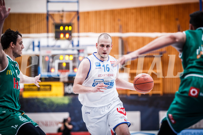 Basketball, bet-at-home Basketball Superliga 2021/22, Playoffs, Viertelfinale Spiel 3, Oberwart Gunners, Kapfenberg Bulls, Renato Poljak (16)