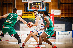 Basketball, bet-at-home Basketball Superliga 2021/22, Playoffs, Viertelfinale Spiel 3, Oberwart Gunners, Kapfenberg Bulls, Ioannis Chatzinikolas (11)