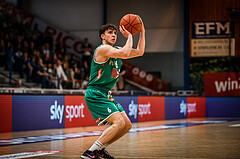 Basketball, bet-at-home Basketball Superliga 2021/22, Playoffs, Viertelfinale Spiel 3, Oberwart Gunners, Kapfenberg Bulls, Elias Podany (6)